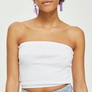Topshop White Tube Top